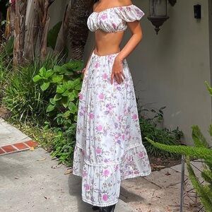 Adeirlina Floral Maxi Skirt Set